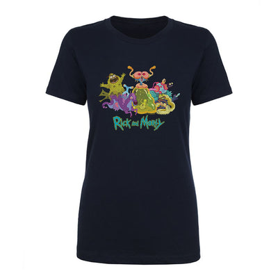 Rick and Morty Character Illustration Women's Short Sleeve T-Shirt
