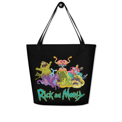 Rick & Morty Character Illustration Premium Tote Bag