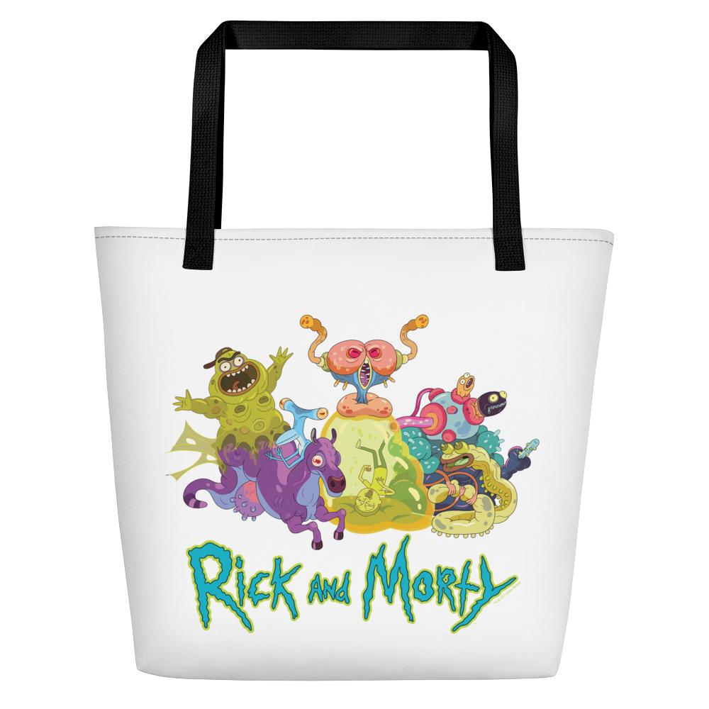 Rick and Morty Monster Montage Premium Tote Bag