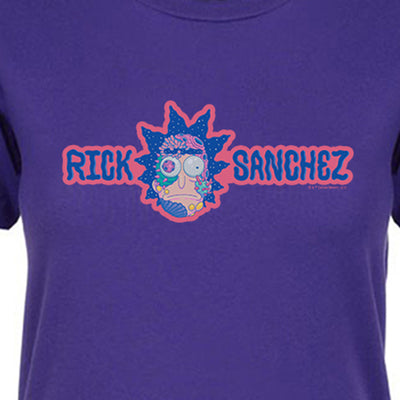 Rick and Morty Rick Sanchez Left Chest Women's Short Sleeve T-Shirt