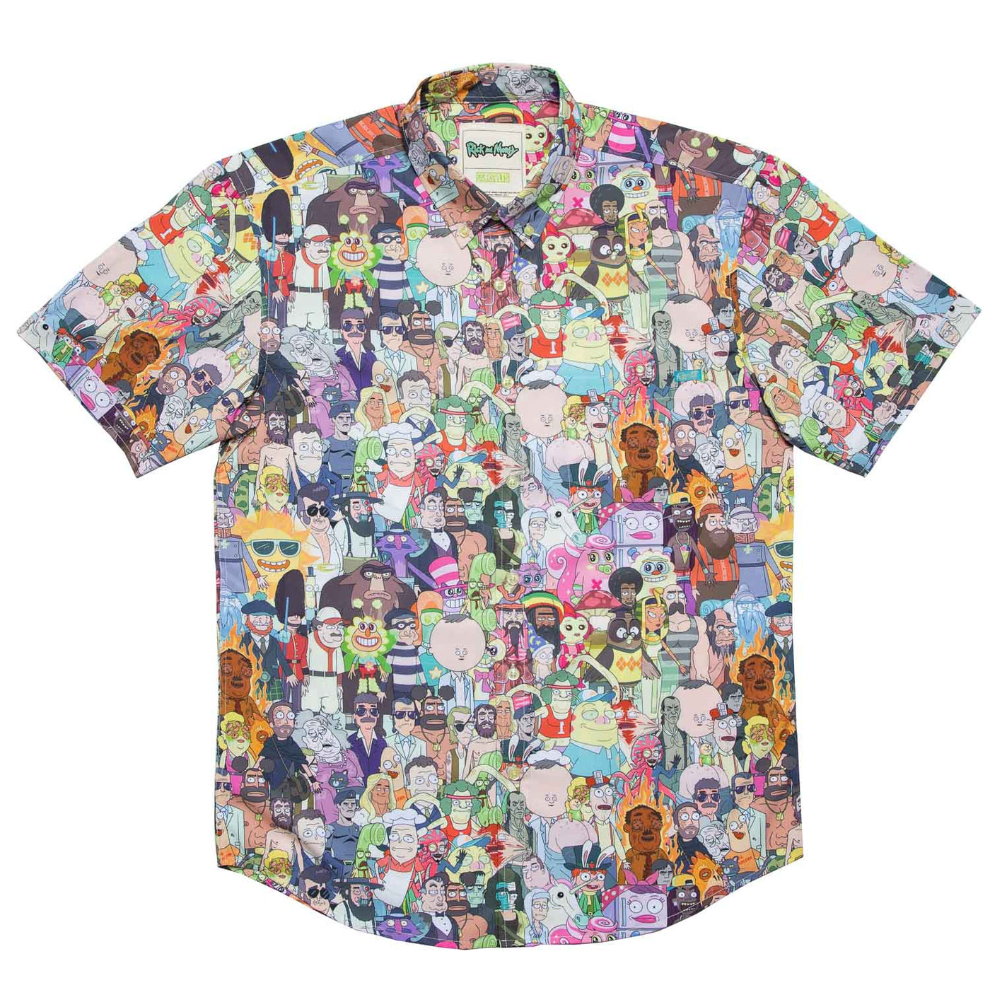 Rick and Morty Interdimensional Mashup Button Down Shirt