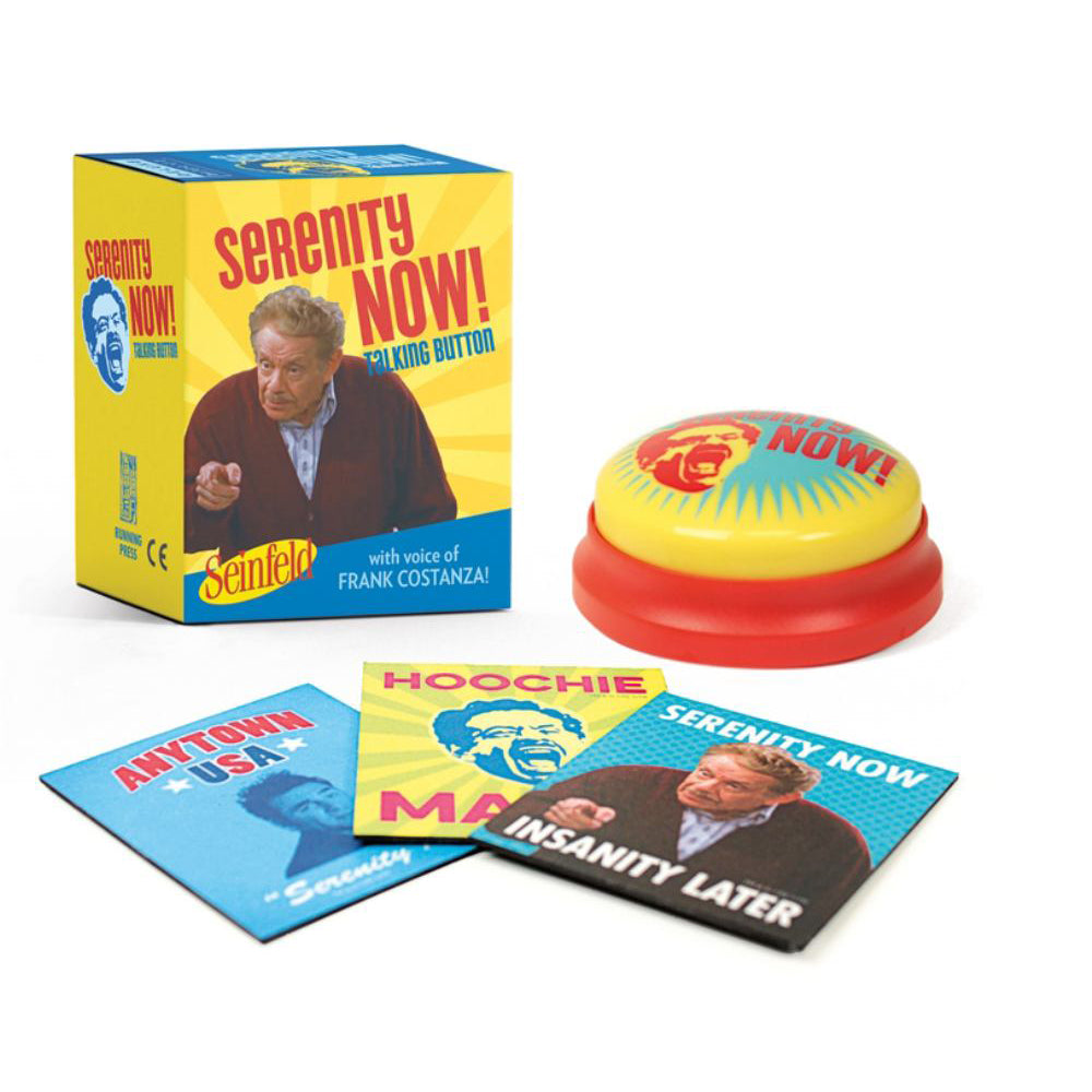 WB 100 Seinfeld: Serenity Now! Talking Button: Featuring the voice of Frank Costanza!