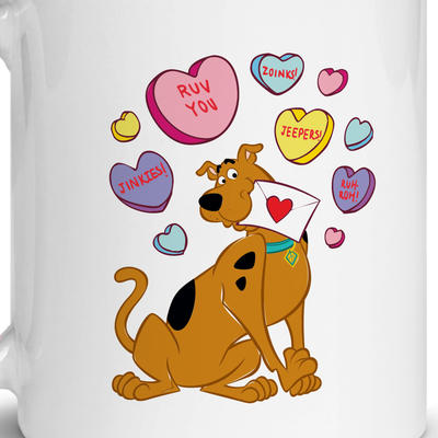 Scooby-Doo Candy Hearts Two-Tone Mug