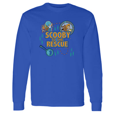Scooby-Doo Scooby To The Rescue Adult Long Sleeve T-Shirt