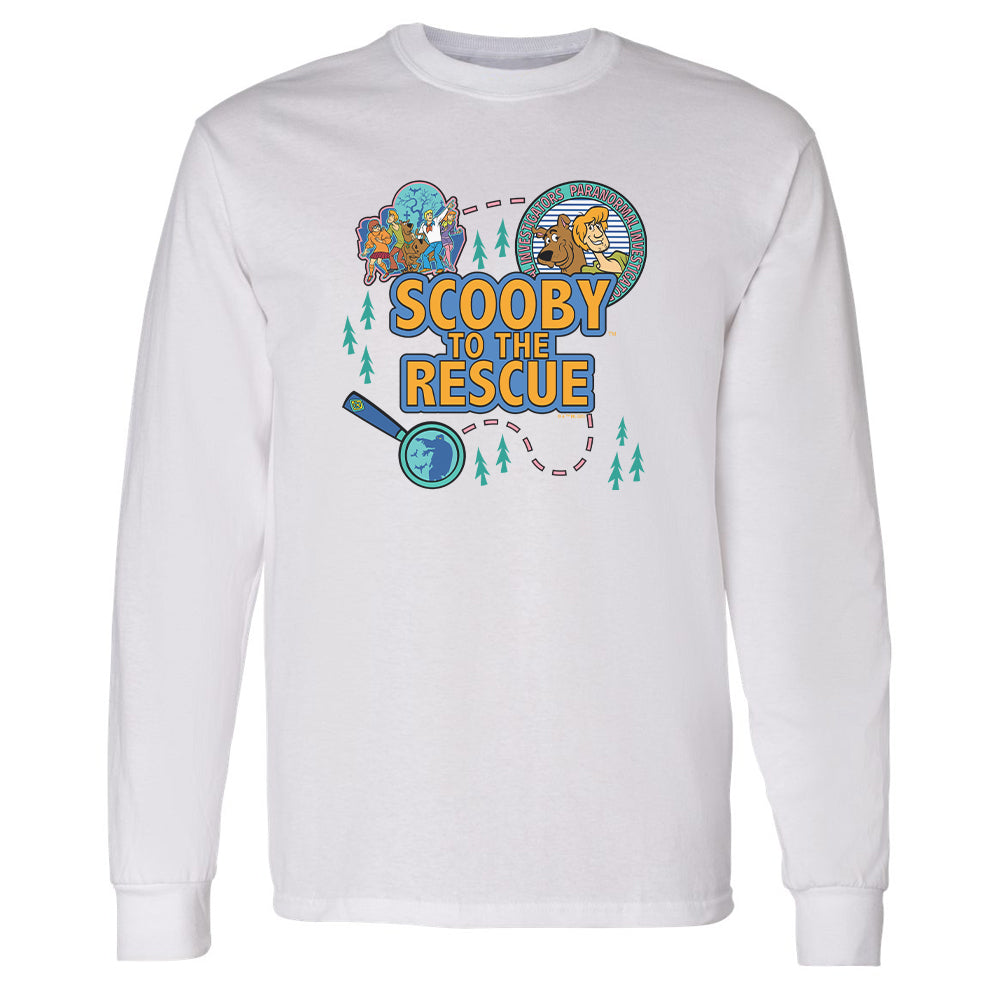 Scooby-Doo Scooby To The Rescue Adult Long Sleeve T-Shirt