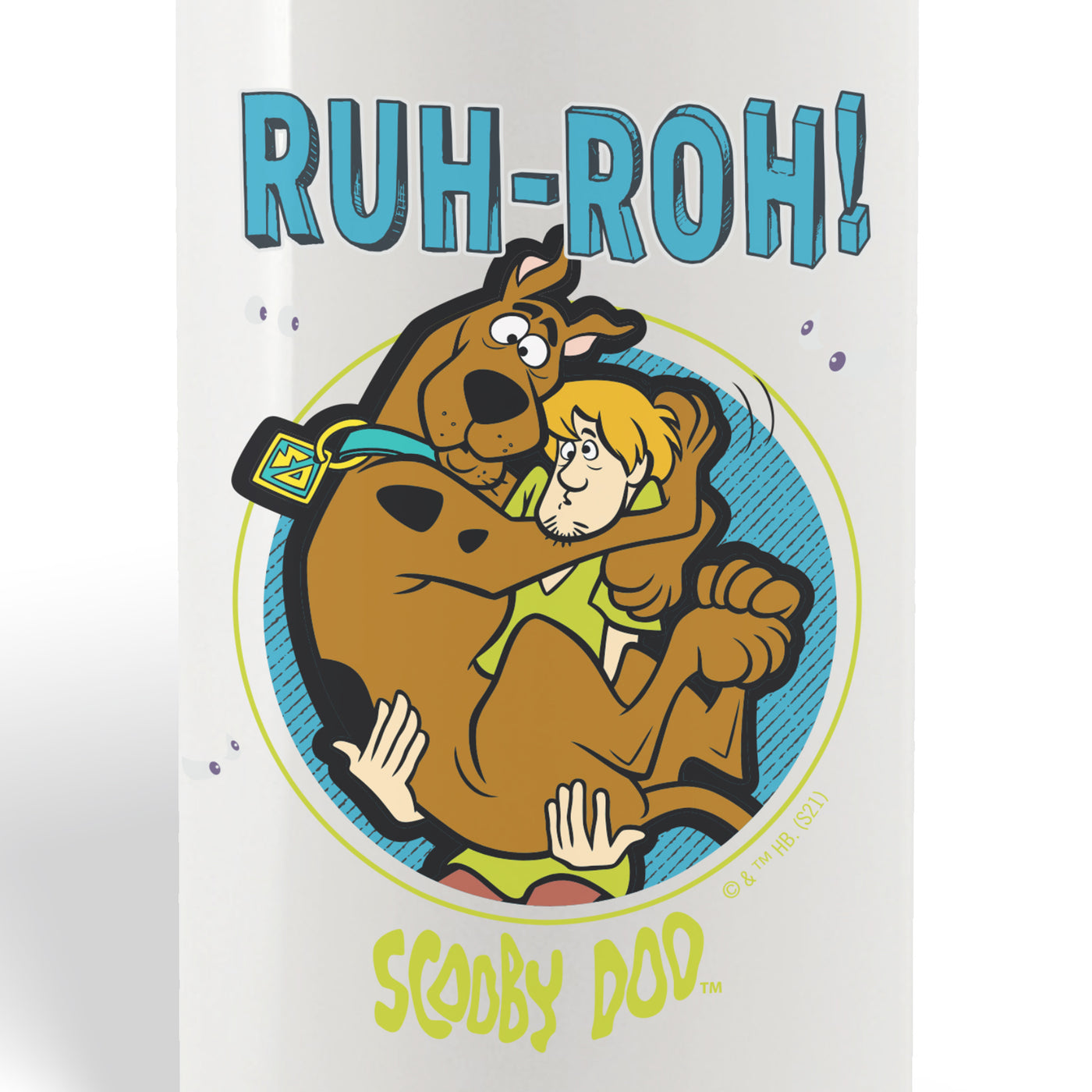 Scooby-Doo Ruh-Roh 20 oz Screw Top Water Bottle with Straw