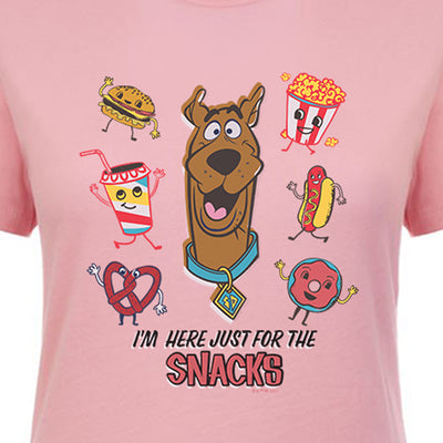 Scooby-Doo I'm Here Just For The Snacks Women's Short Sleeve T-Shirt