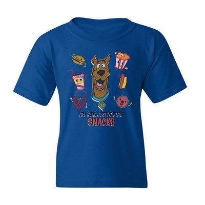 Scooby-Doo I'm Here Just For The Snacks Kids Short Sleeve T-Shirt