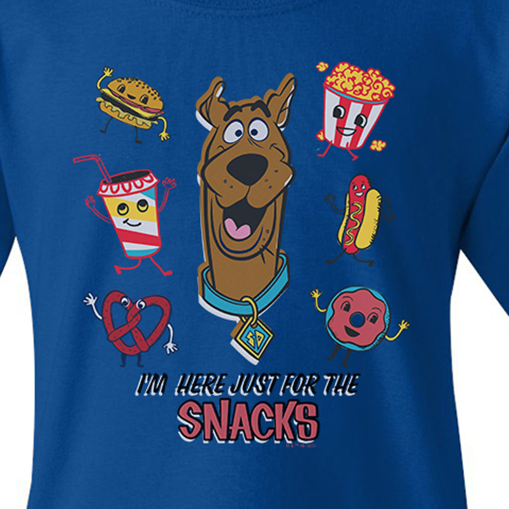 Scooby-Doo I'm Here Just For The Snacks Kids Short Sleeve T-Shirt
