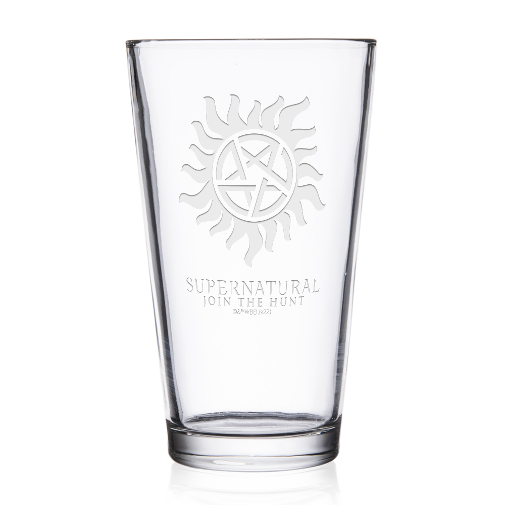 Supernatural Icon2 Laser Engraved Pint Glass