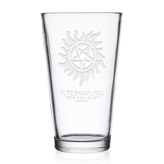 Supernatural Icon2 Laser Engraved Pint Glass