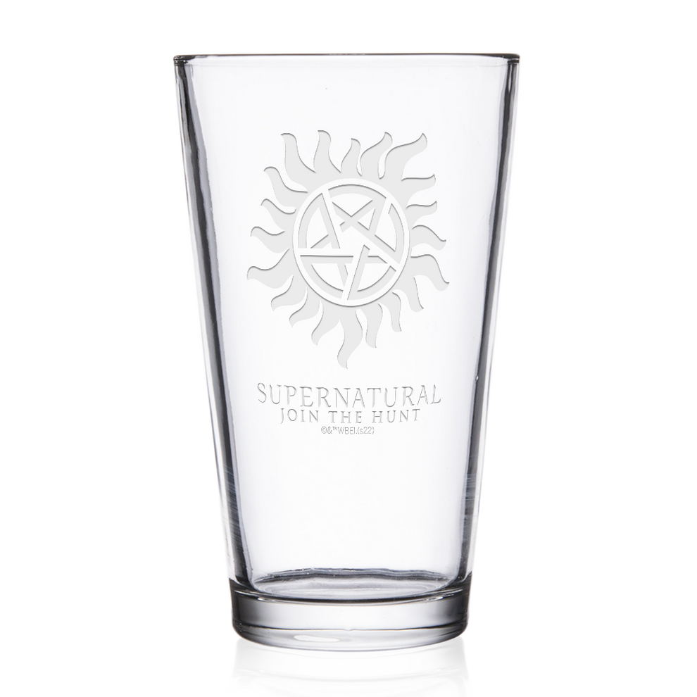 Supernatural Icon2 Laser Engraved Pint Glass