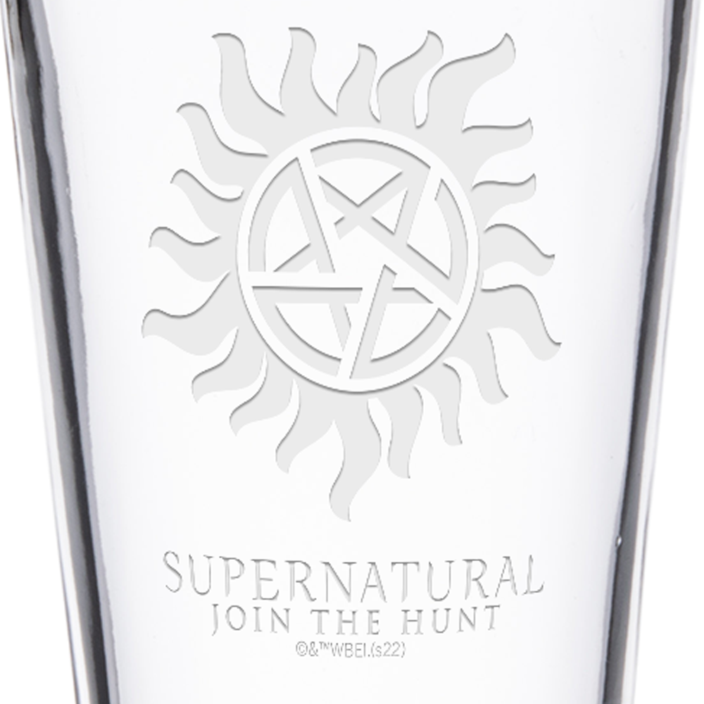 Supernatural Icon2 Laser Engraved Pint Glass