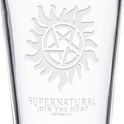 Supernatural Icon2 Laser Engraved Pint Glass