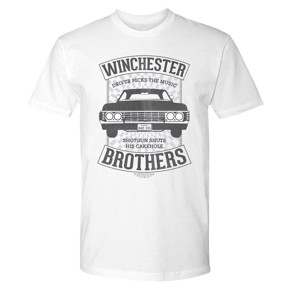 Supernatural Winchester Brothers Adult Short Sleeve T-Shirt