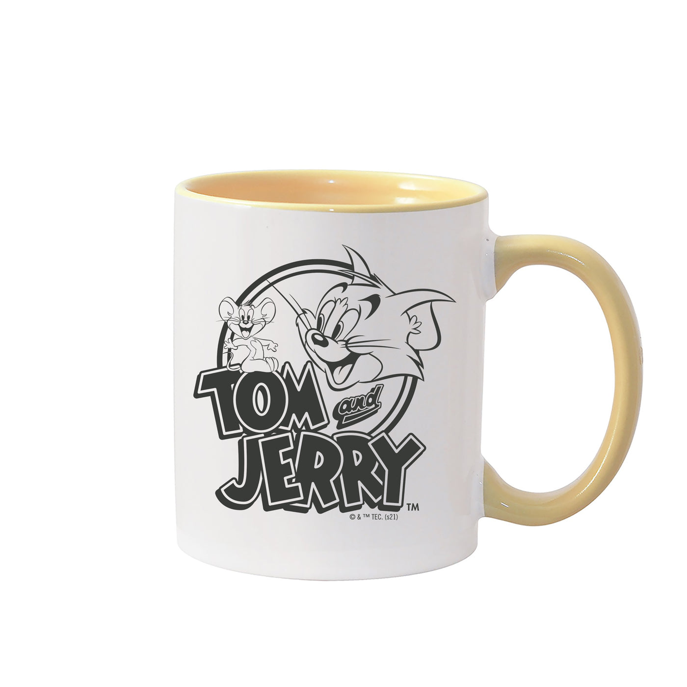 Tom and Jerry Happy! Two-Tone Mug
