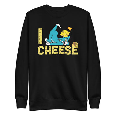 Tom and Jerry I Love Cheese Adult Sweatshirt