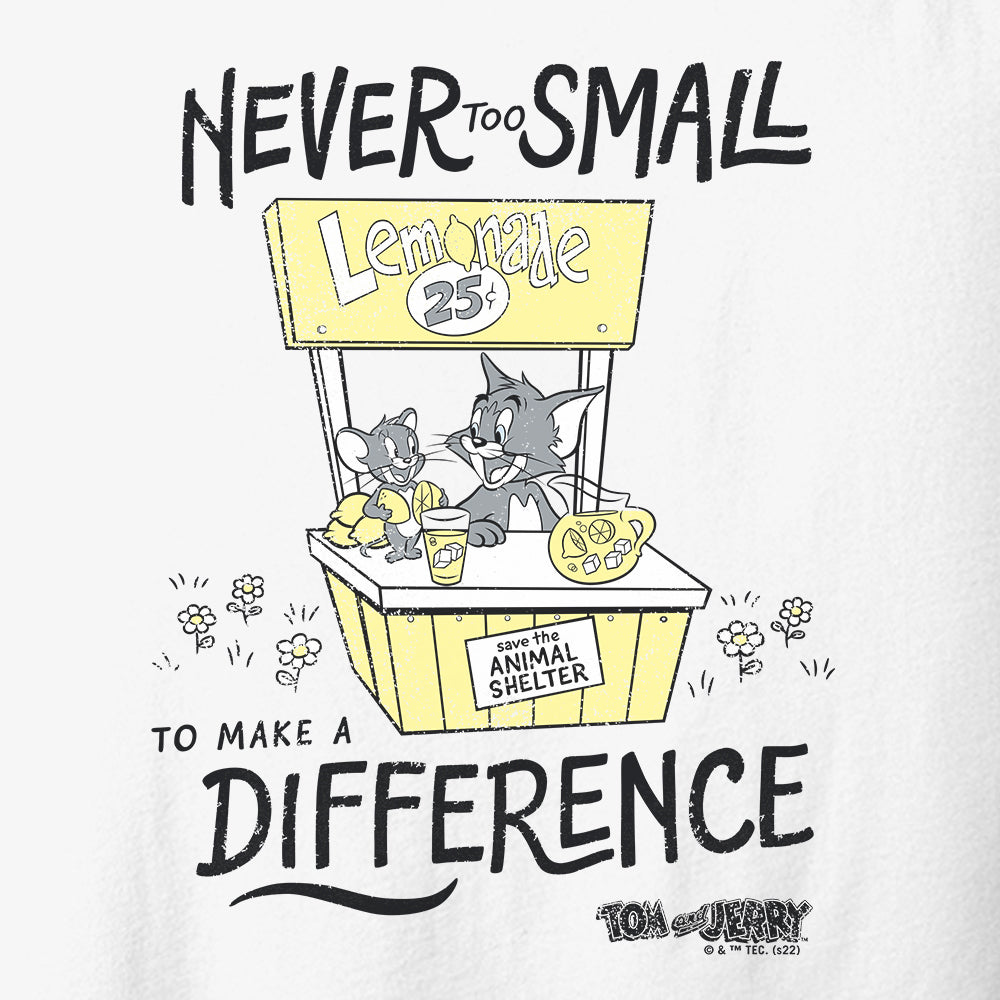 Tom and Jerry Never Too Small Too  Make A Difference Unisex Tank Top