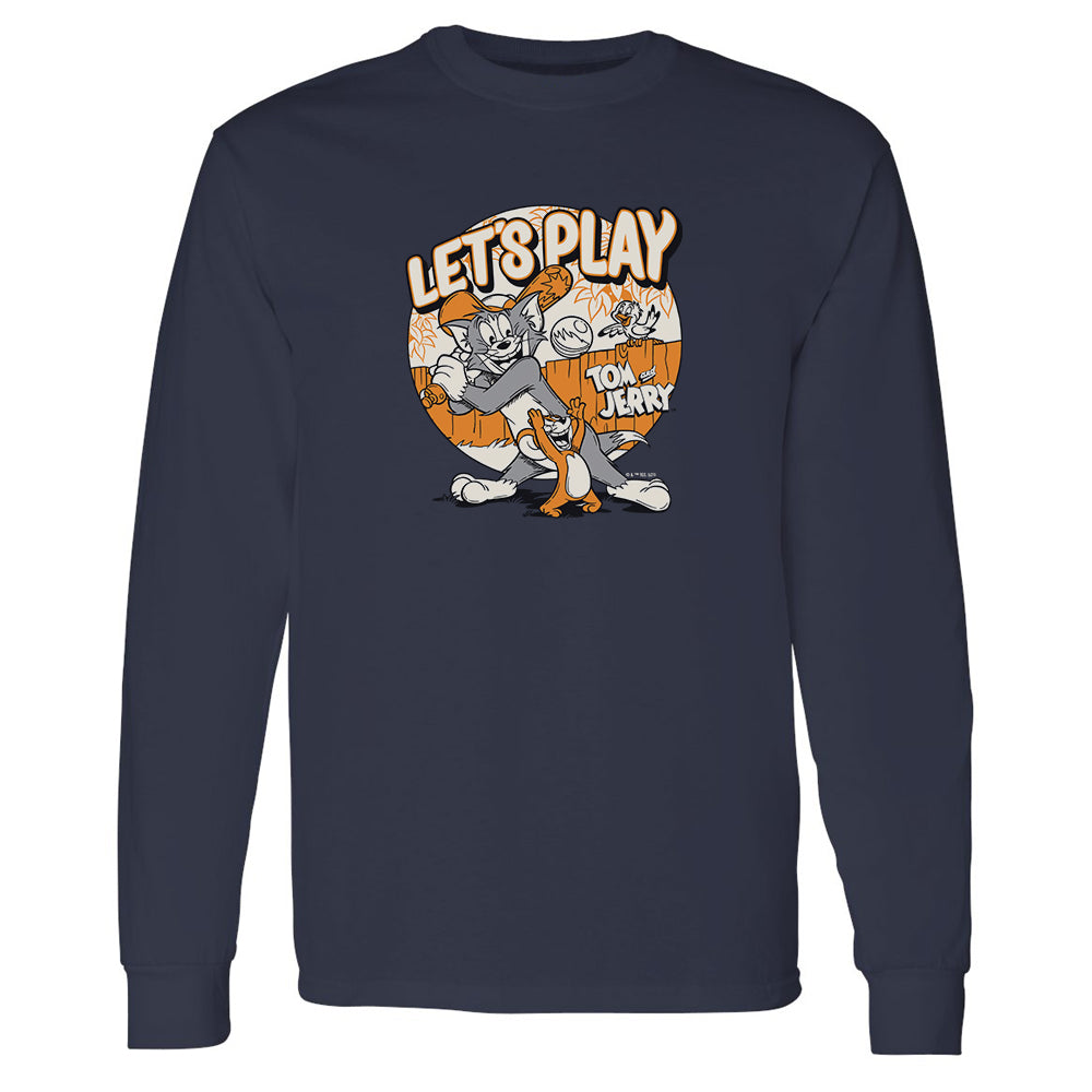Tom and Jerry Let's Play Adult Long Sleeve T-Shirt
