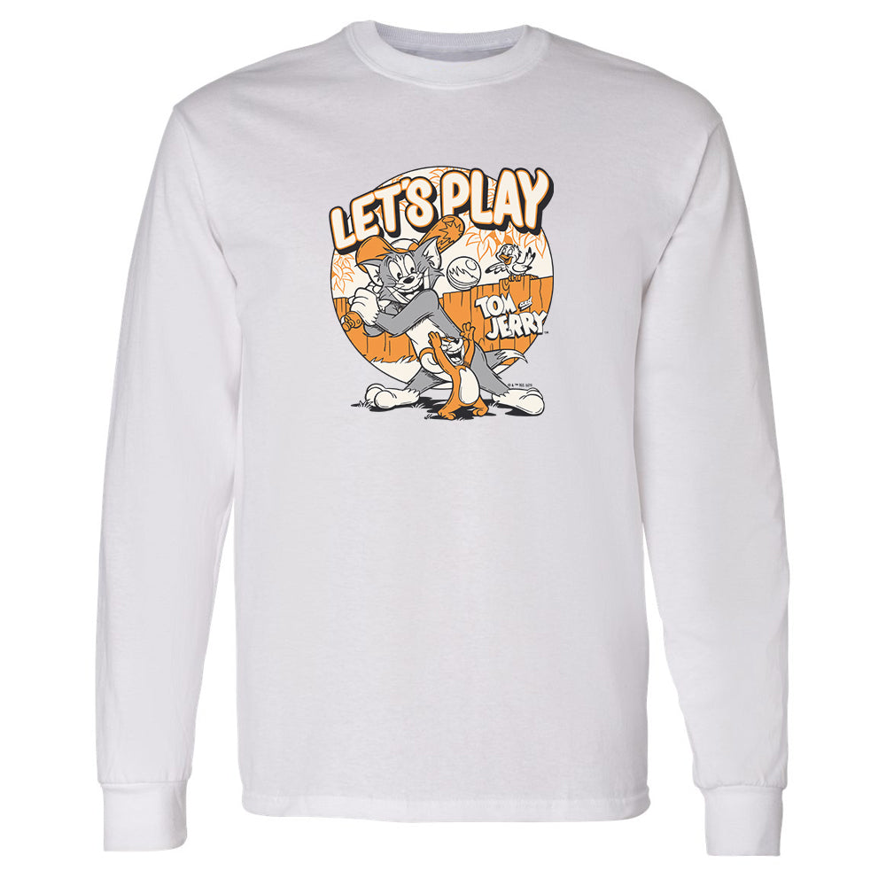 Tom and Jerry Let's Play Adult Long Sleeve T-Shirt