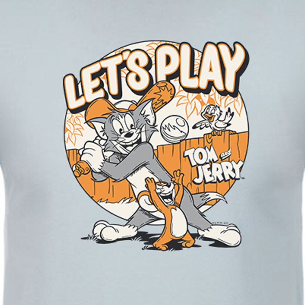 Tom and Jerry Let's Play Adult Short Sleeve T-Shirt