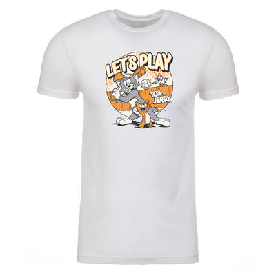 Tom and Jerry Let's Play Adult Short Sleeve T-Shirt