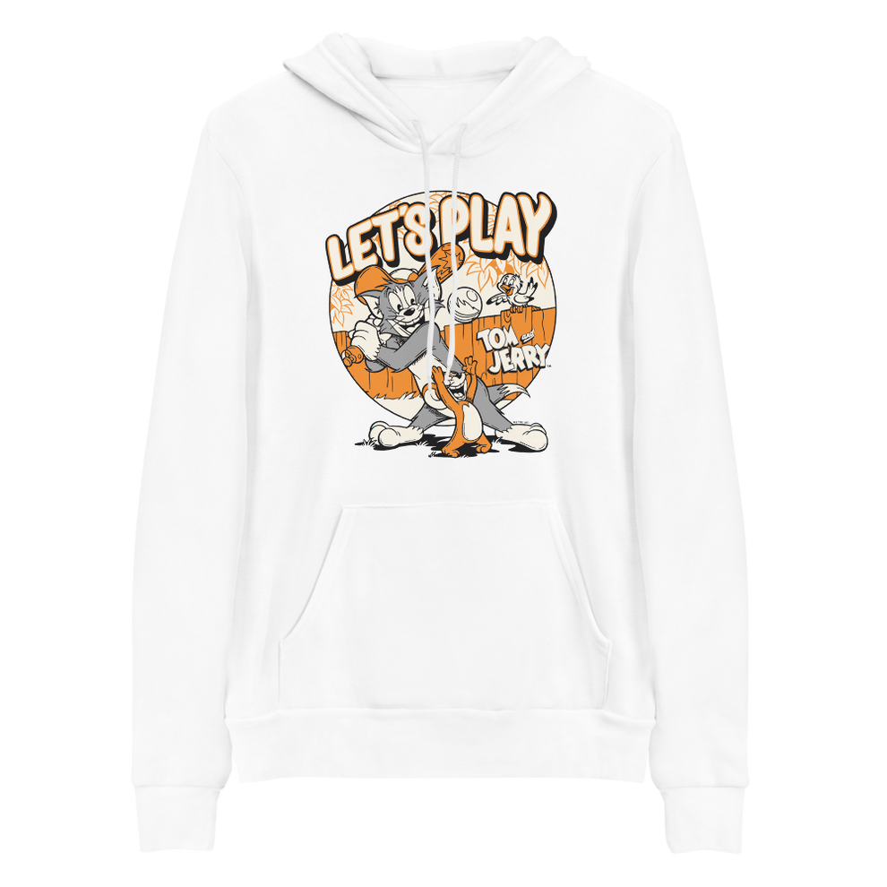 Tom and Jerry Let's Play Adult Fleece Hooded Sweatshirt