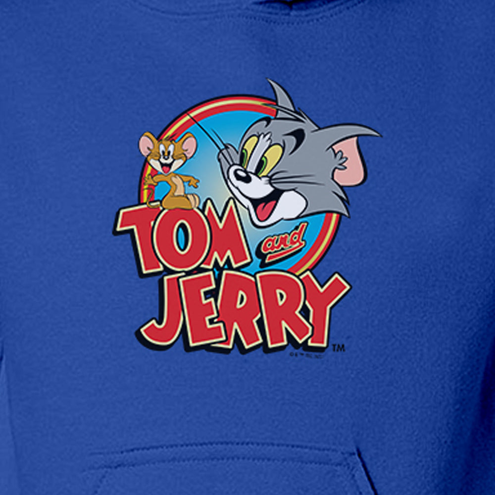 Tom and Jerry Logo Kids Hooded Sweatshirt