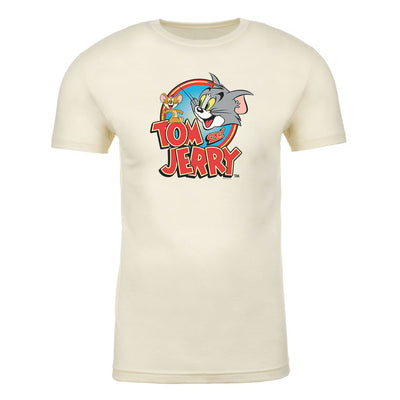 Tom and Jerry Logo Adult Short Sleeve T-Shirt
