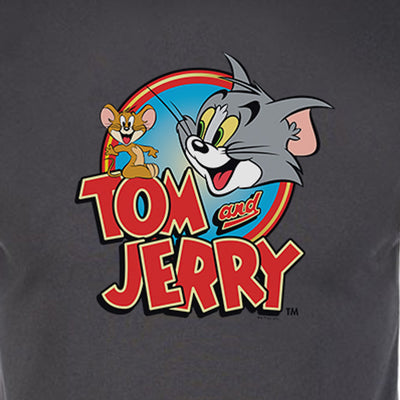 Tom and Jerry Logo Adult Short Sleeve T-Shirt
