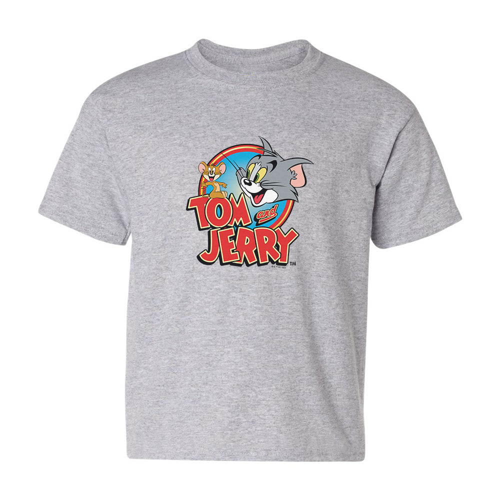 Tom and Jerry Logo Kids Short Sleeve T-Shirt