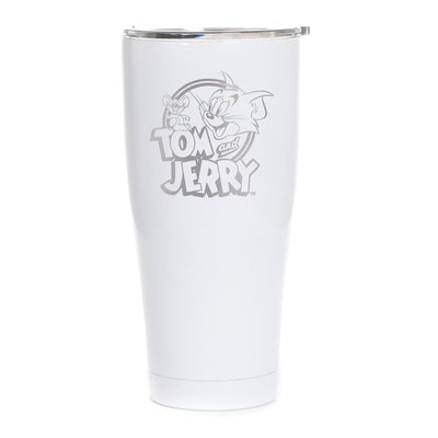 Tom and Jerry Logo Laser Engraved SIC Tumbler