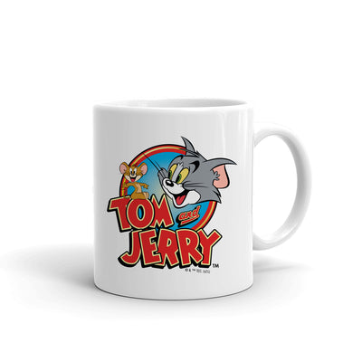 Tom & Jerry Logo White Mug