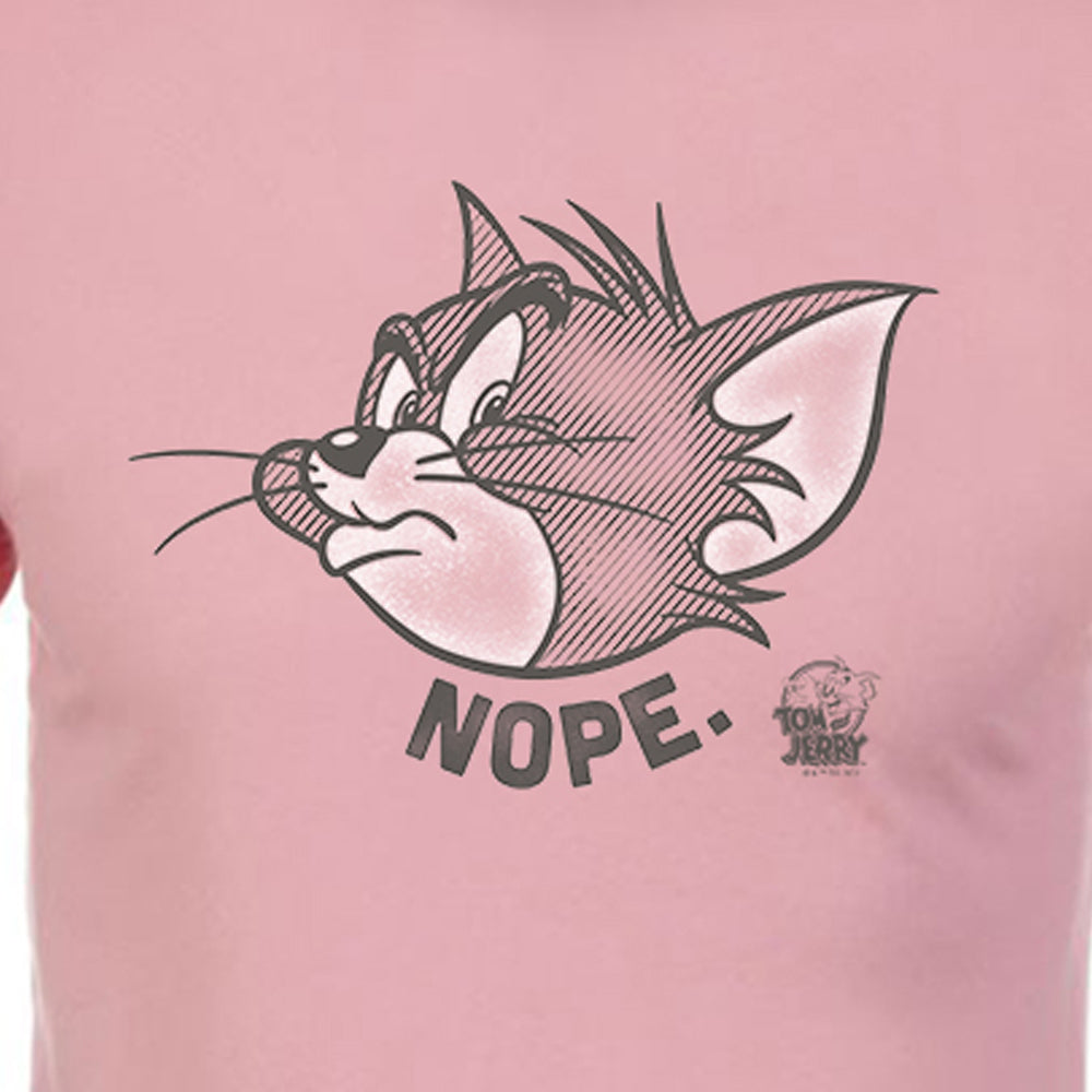 Tom and Jerry "Nope." Adult Short Sleeve T-Shirt