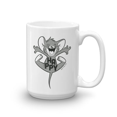 Tom and Jerry "Nope." & "Happy!" White Mug