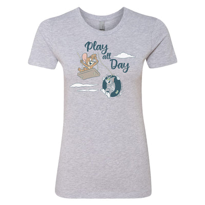 Tom and Jerry Play all Day Women's Short Sleeve T-Shirt