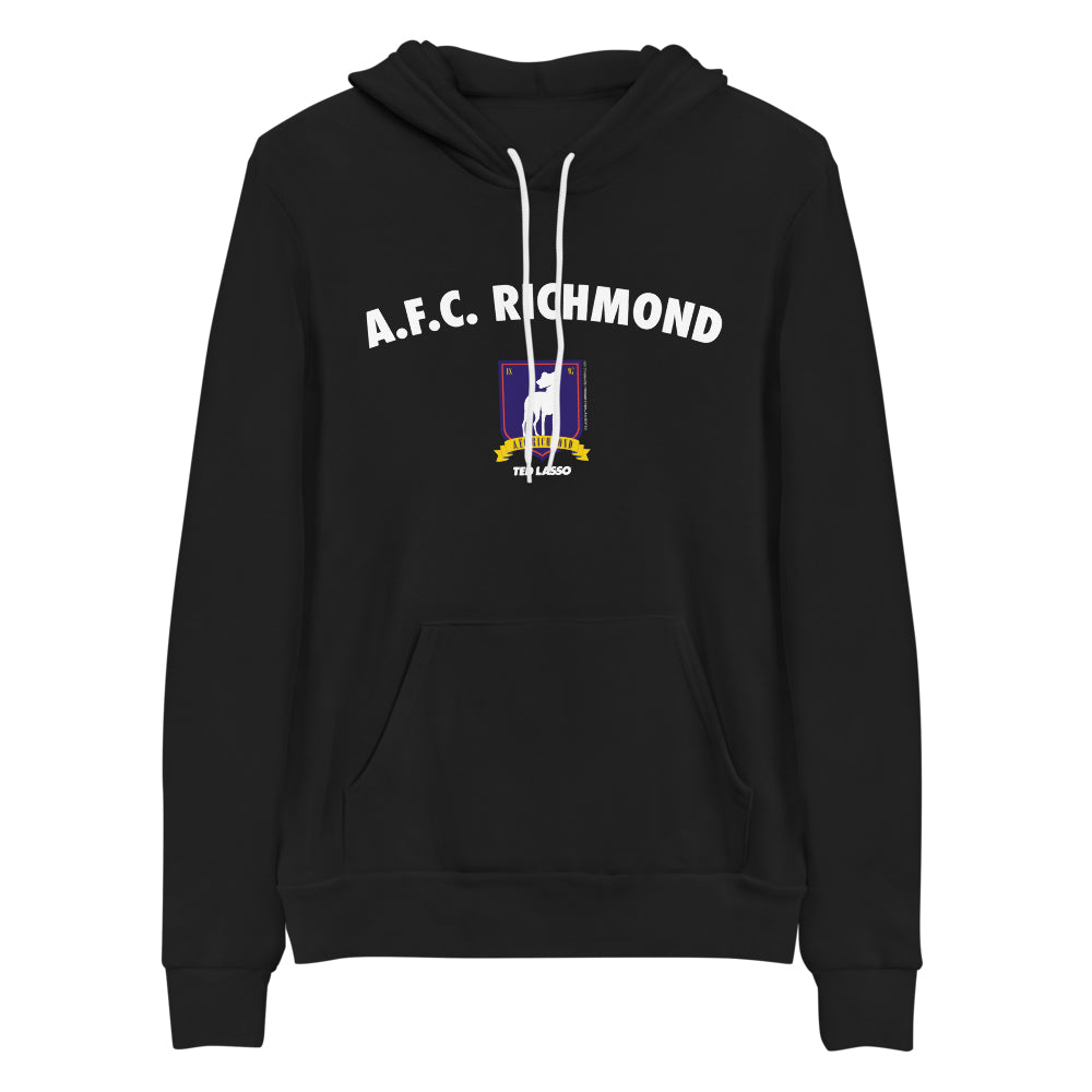 Ted Lasso A.F.C. Richmond Arch and Crest Adult Fleece Hooded Sweatshirt