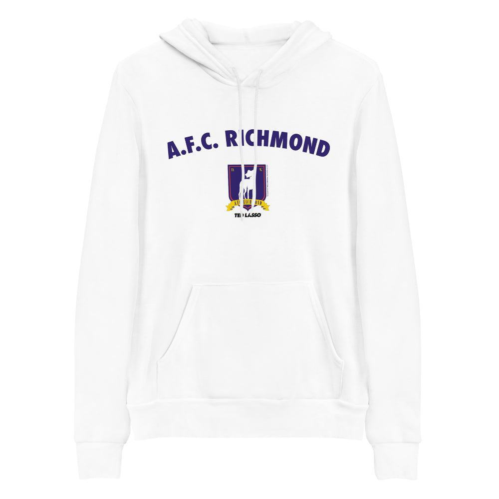Ted Lasso A.F.C. Richmond Arch and Crest Adult Fleece Hooded Sweatshirt