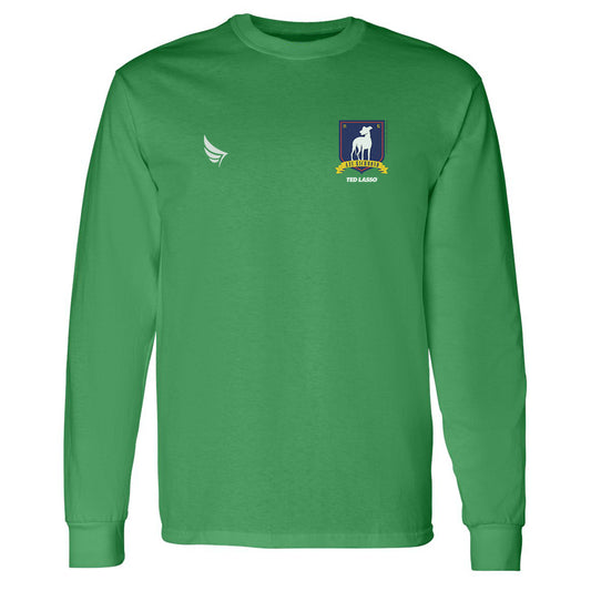 Ted lasso a.f.c. richmond crest adult long sleeve t-shirt - green