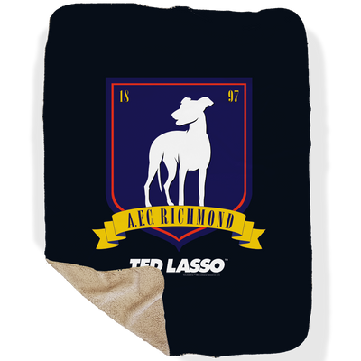 Ted Lasso A.F.C. Richmond Crest Sherpa Blanket
