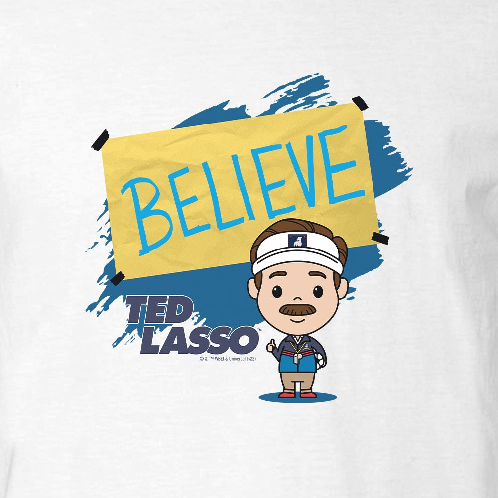 Ted Lasso Believe Chibi Adult Short Sleeve T-Shirt