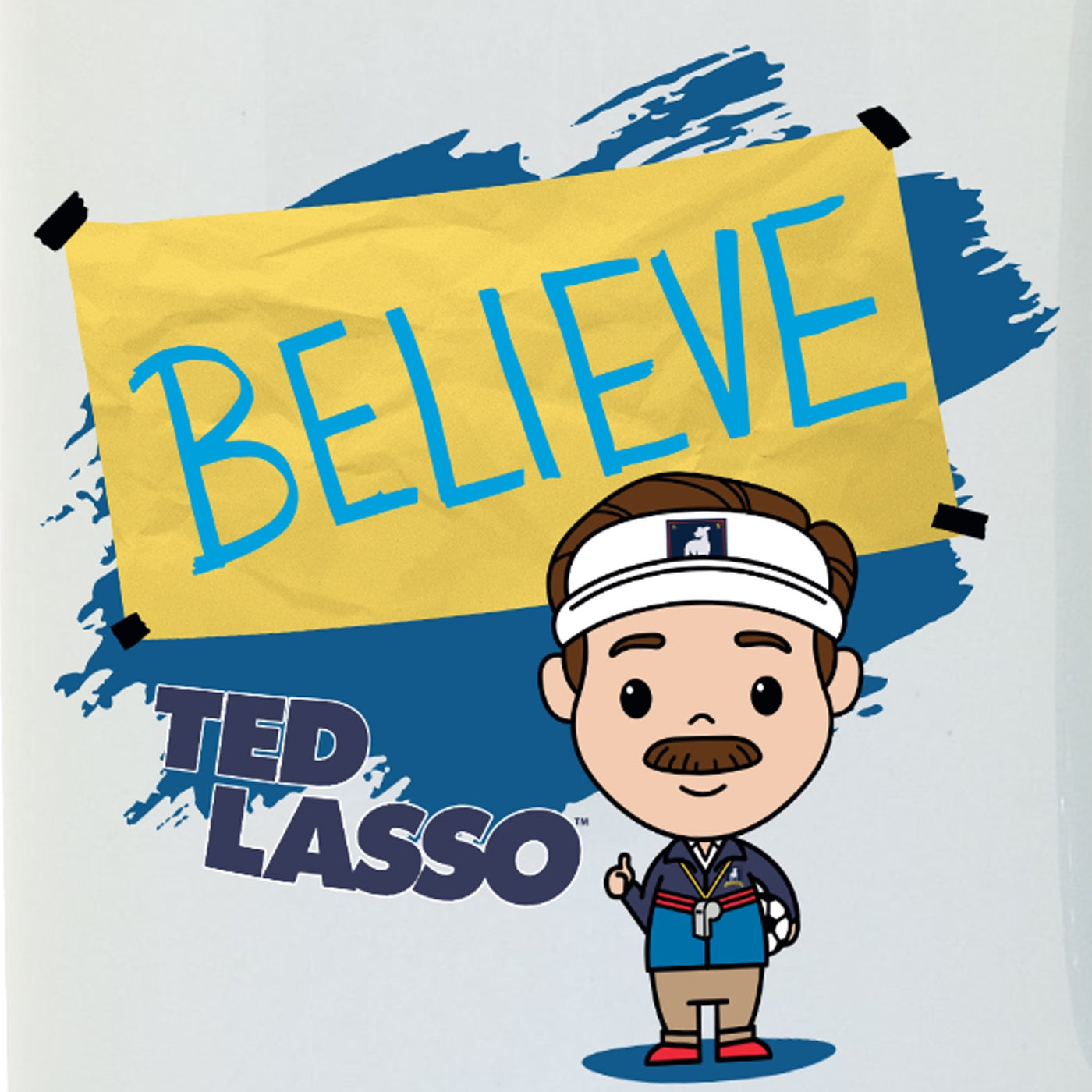 Ted Lasso Believe Chibi Two-Tone Mug