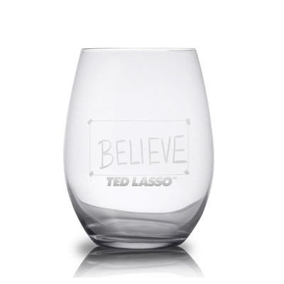 Ted Lasso Believe Laser Engraved Stemless Glass