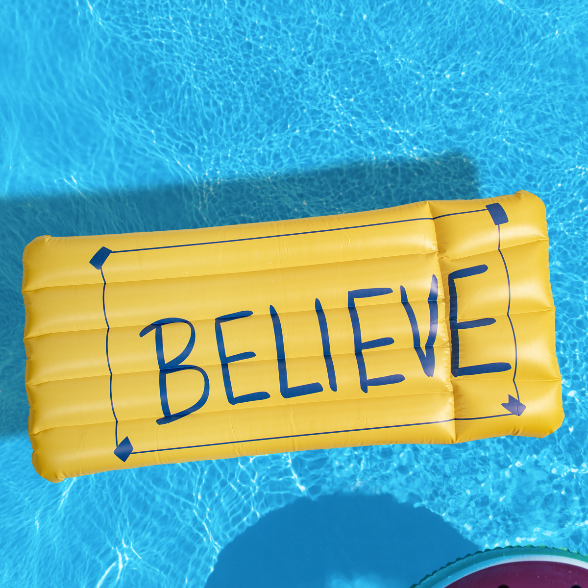 Exclusive Ted Lasso Believe Pool Float