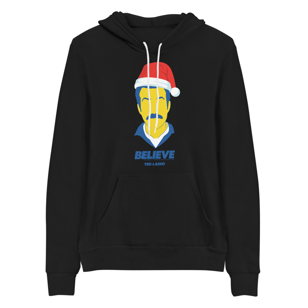 Ted Lasso Believe Santa  Adult Fleece Hooded Sweatshirt