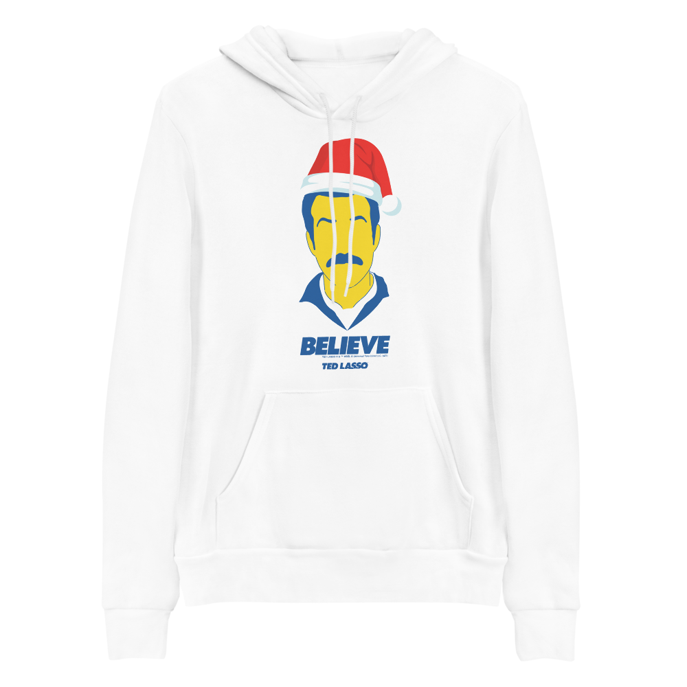 Ted Lasso Believe Santa  Adult Fleece Hooded Sweatshirt