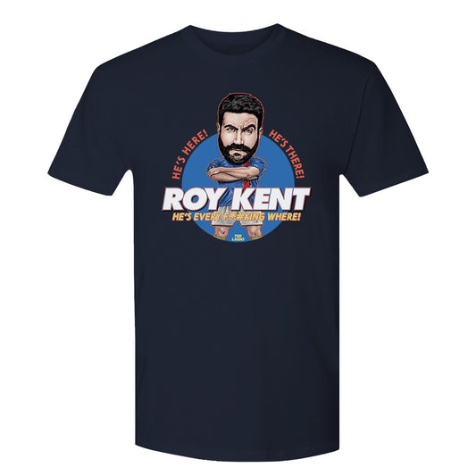 Ted lasso bobblehead adult short sleeve t-shirt - navy