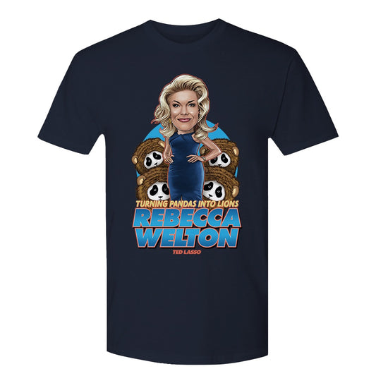 Ted lasso bobblehead adult short sleeve t-shirt - navy