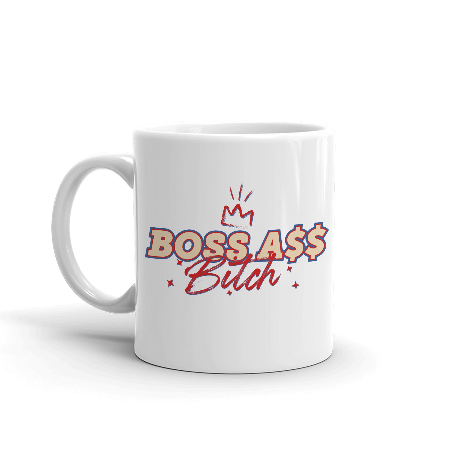 Ted Lasso Boss Ass Bitch White Mug