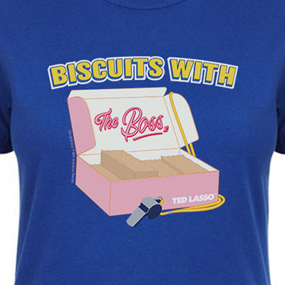 Ted Lasso Biscuits with the Boss Women's Short Sleeve T-Shirt